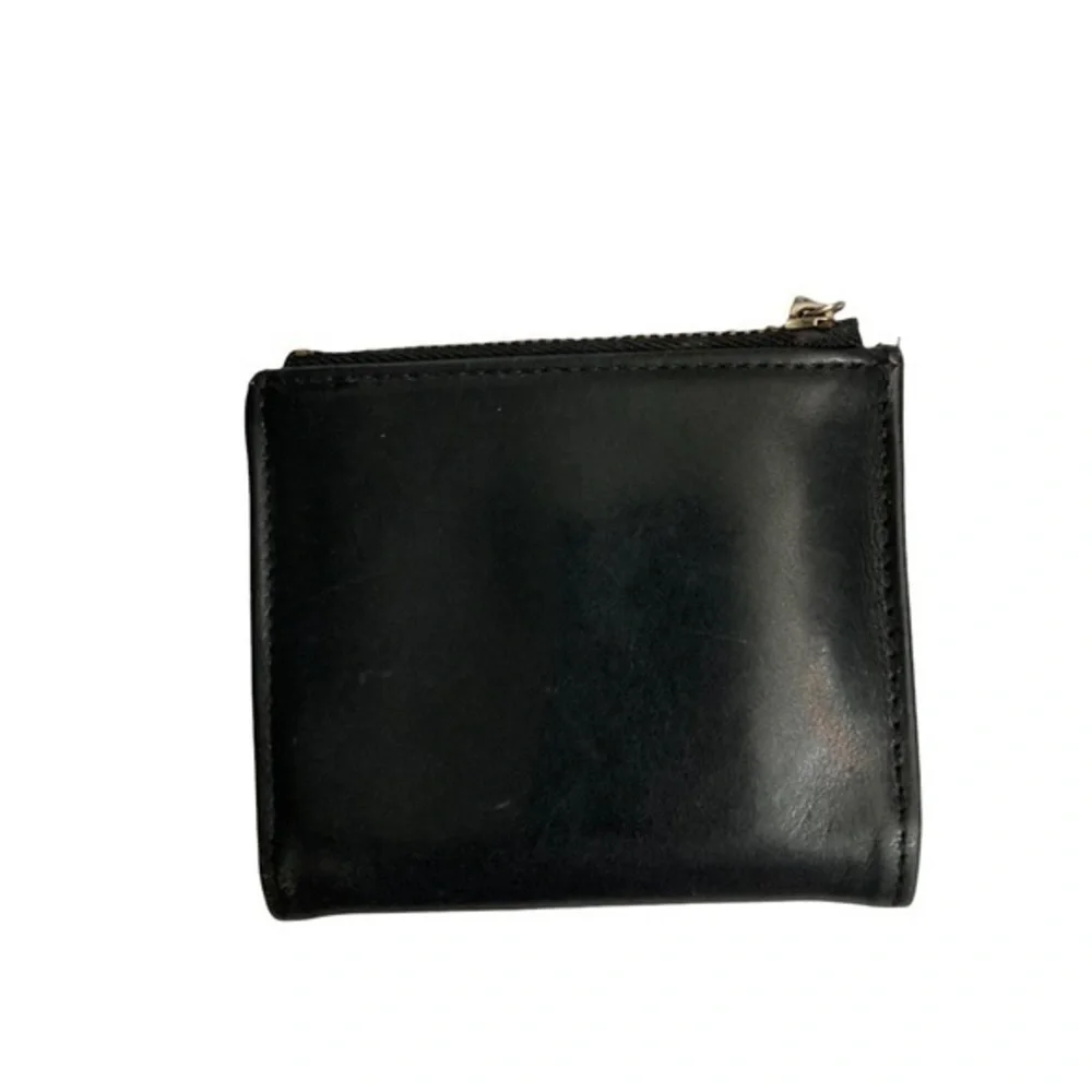 Vintage black leather wallet